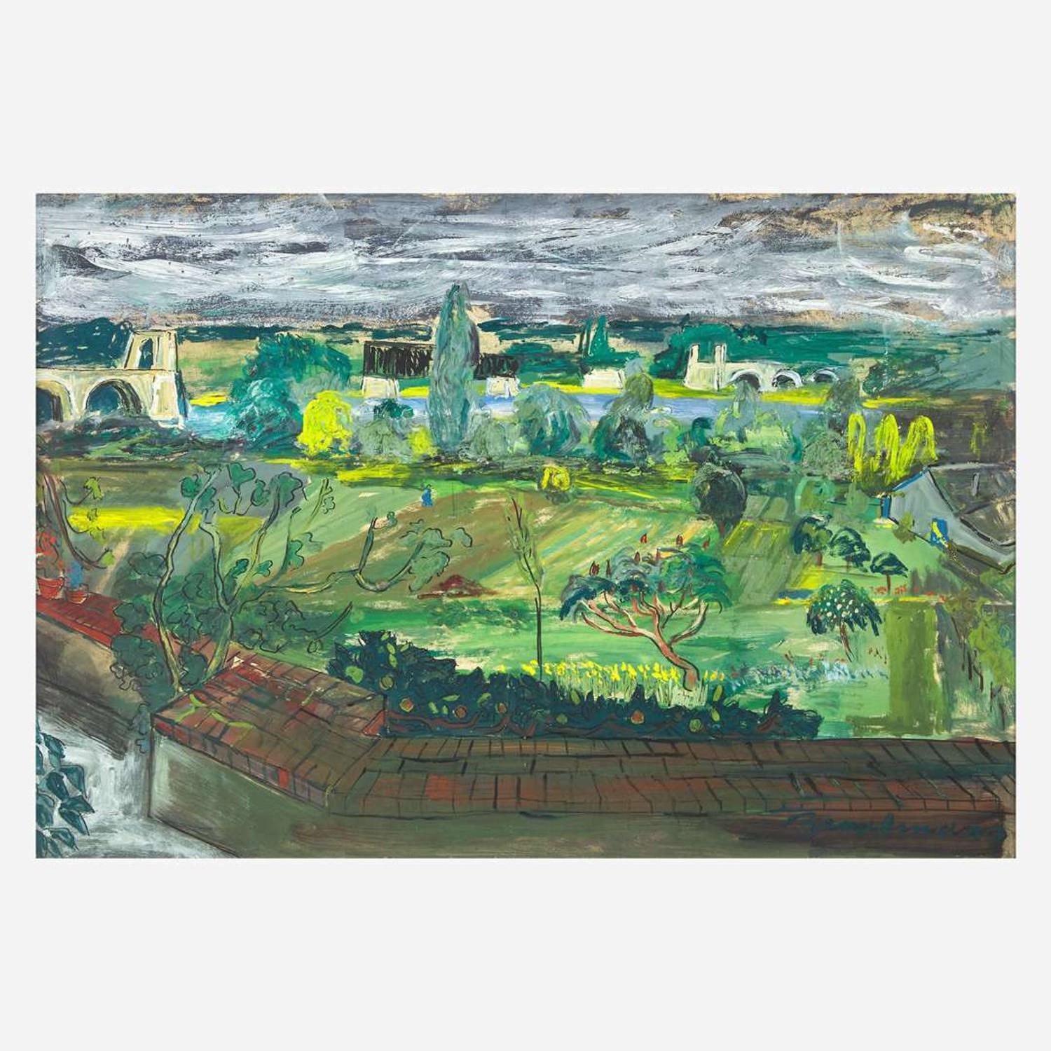Ludwig Bemelmans (American, 1898–1962) The Loire from The Garden of Marcel Achard