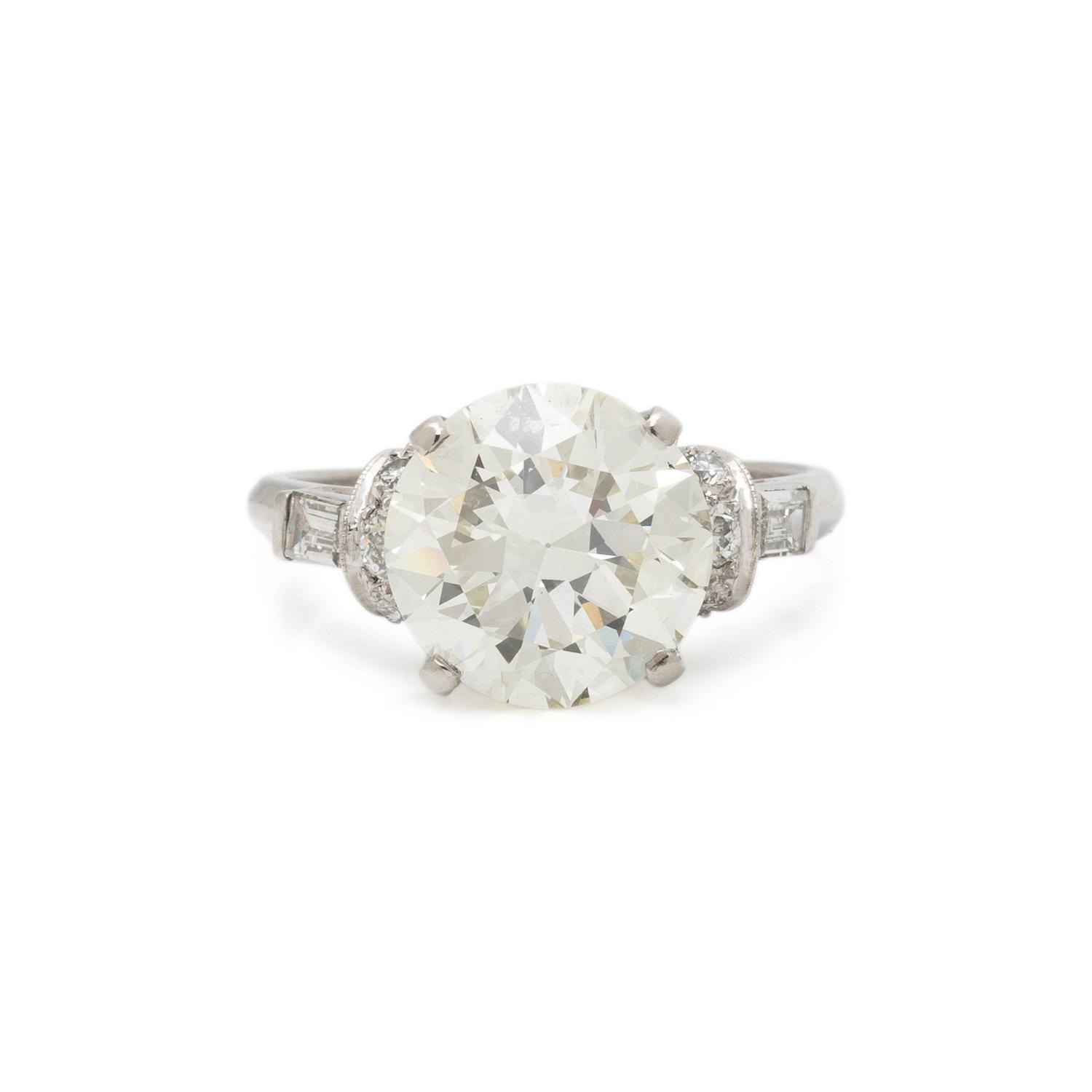 PLATINUM AND DIAMOND RING