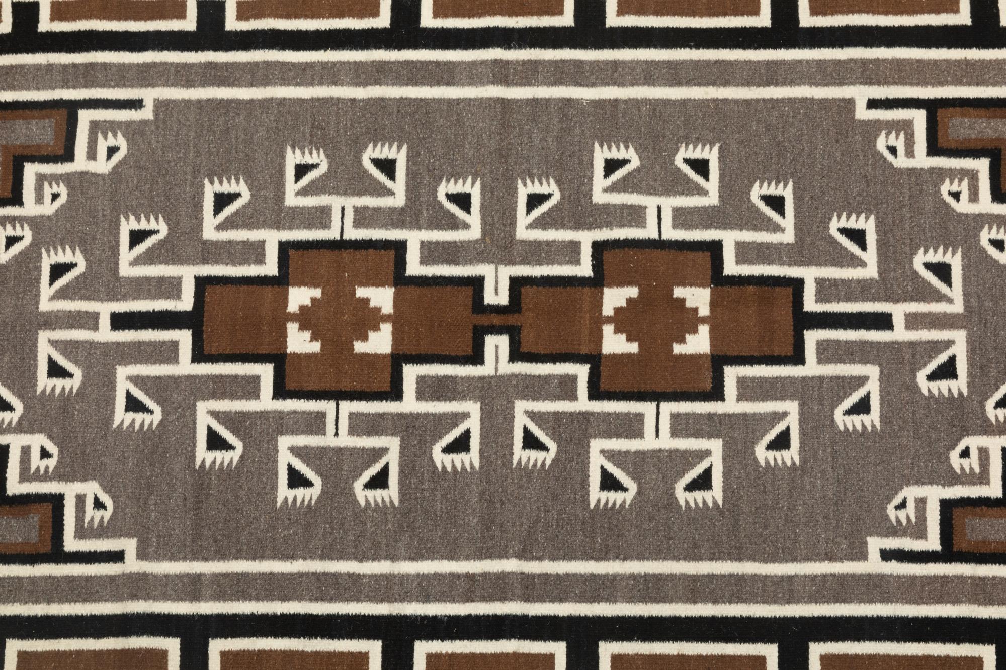Navajo Two Grey Hills Weaving / Rug
