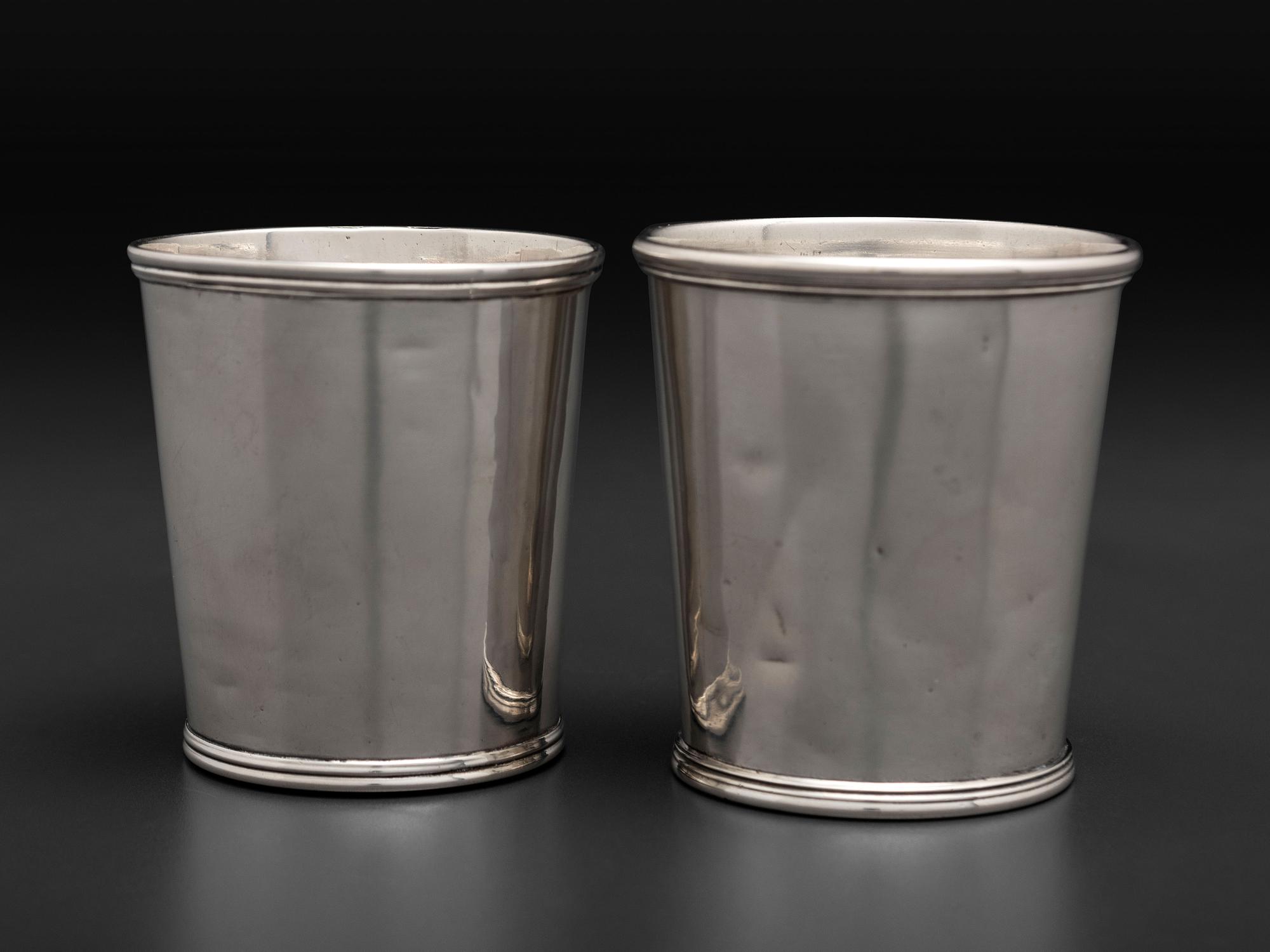 Two American Silver Julep Cups