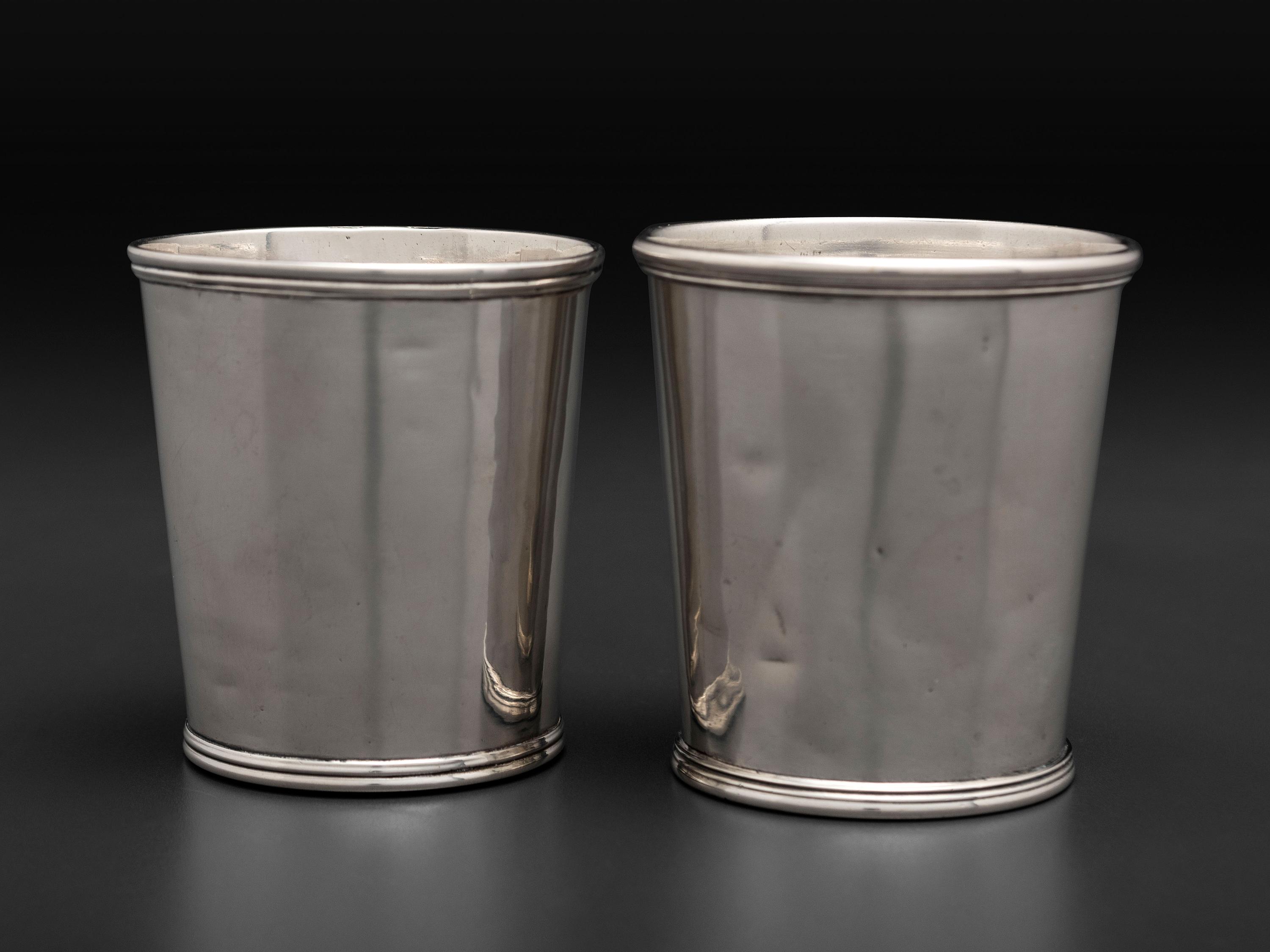 Two American Silver Julep Cups