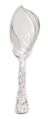 An American Silver Ice Cream Server, Tiffany & Co., New York, NY, 1885, in the Vine pattern.