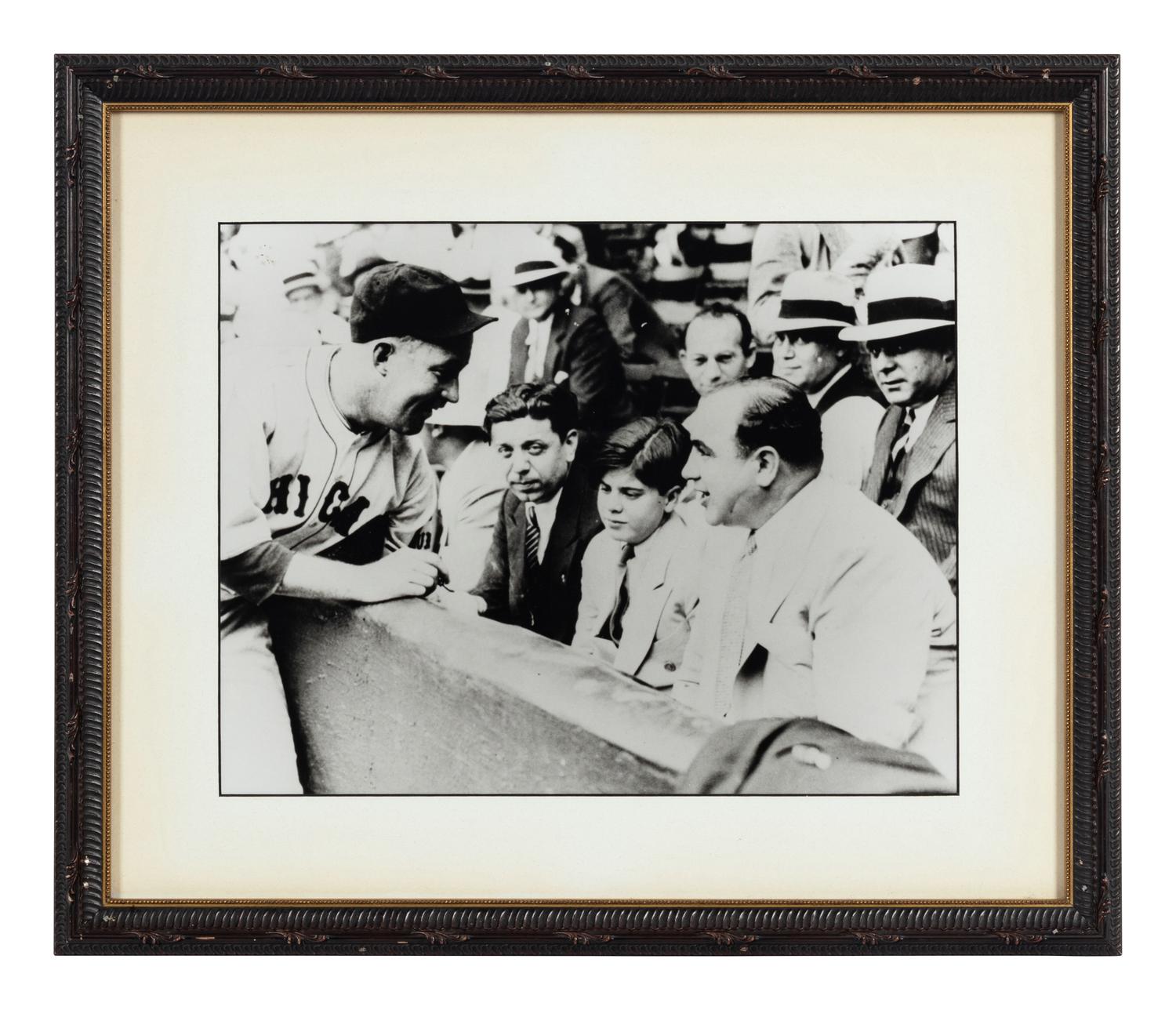 A Group of 14 Photographs of Various Chicago Baseball Players Formerly Displayed at Mike Ditka’s Restaurant