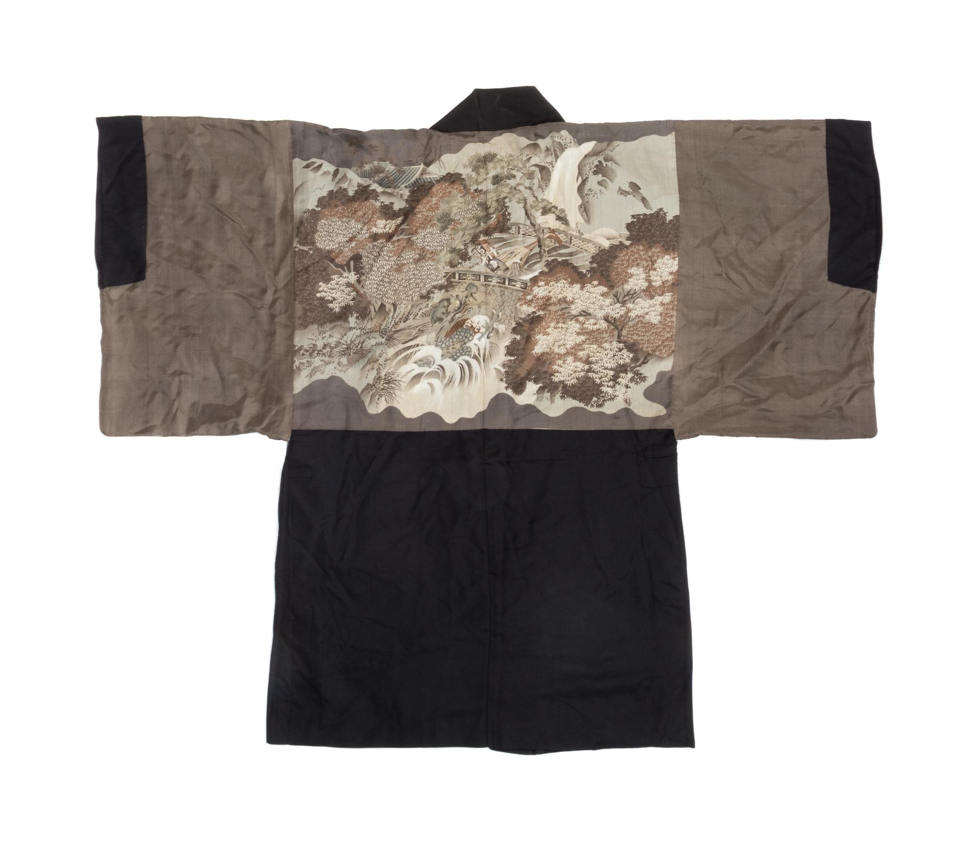 Three Japanese Silk Robes Length of longest 40 inches. — 20TH CENTURY