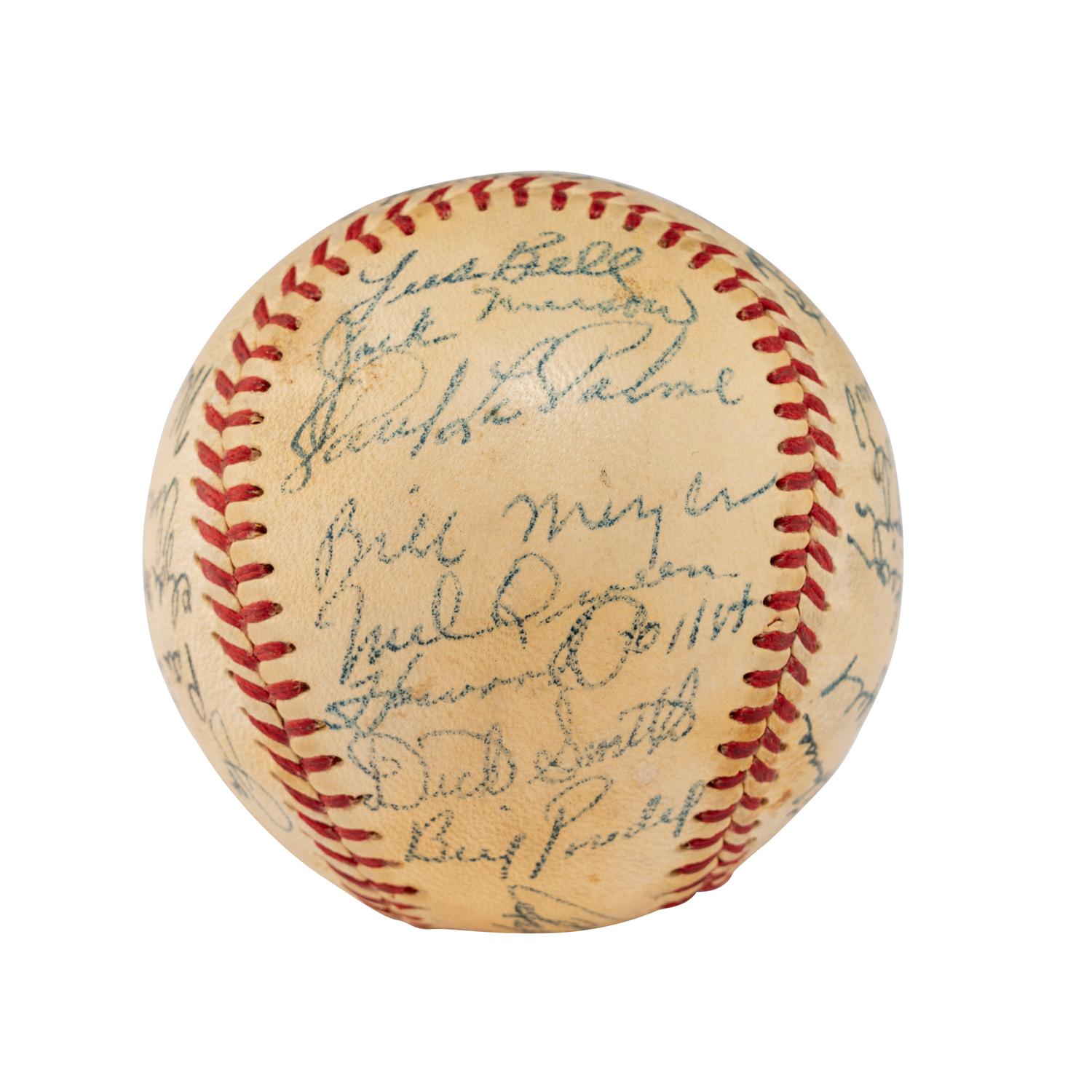 A 1952 Pittsburgh Pirates Team Signed Autograph Baseball