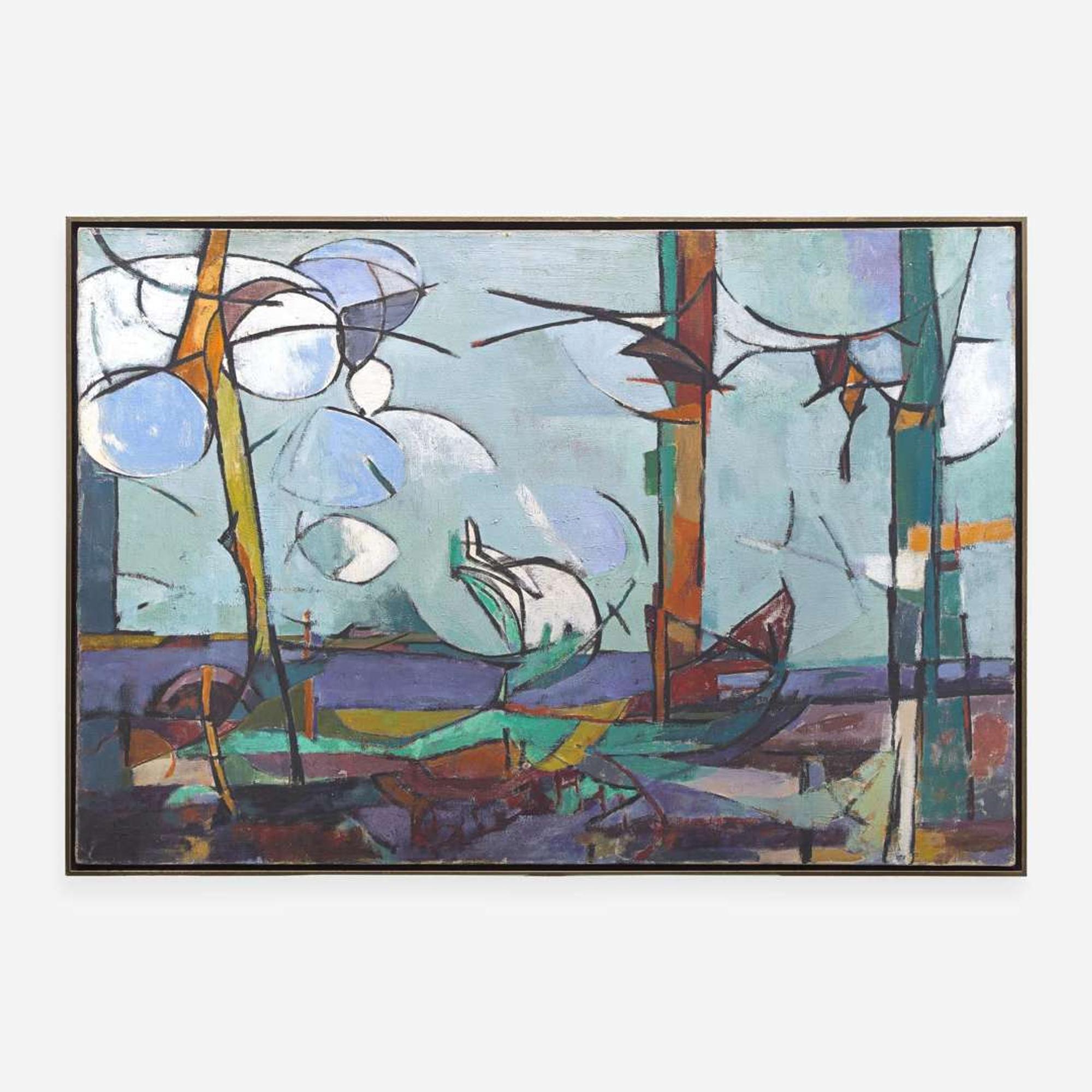 Judith Rothschild (American, 1921-1993) Trees + Clouds (JRF 56.05)
