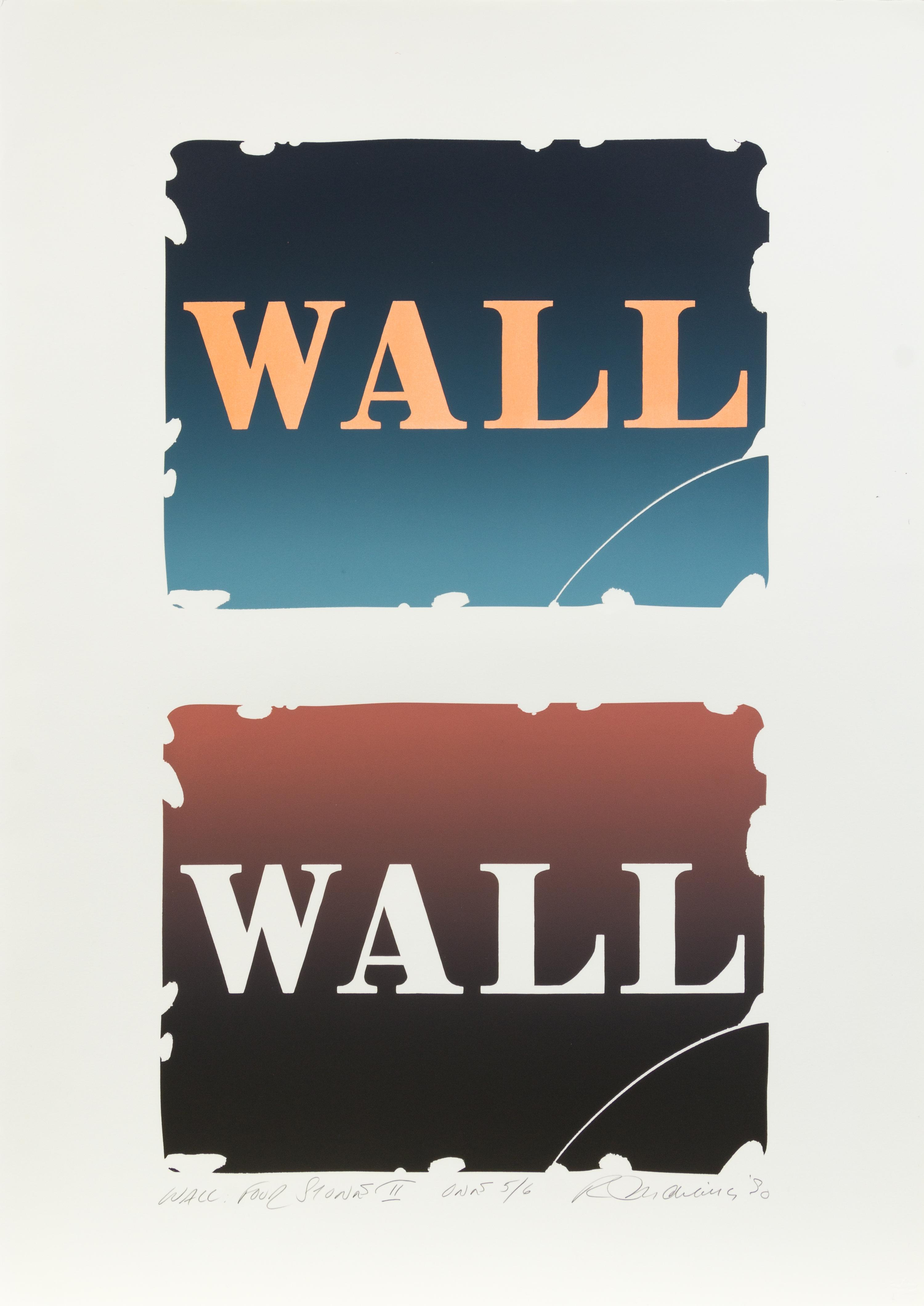 Robert Indiana, (American, b. 1928), Wall: Four Stones II - ONE, 1990