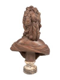 A French Terracotta Bust of a Woman