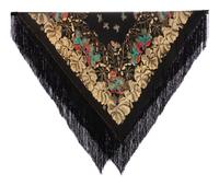 Woven Metallic Thread Shawl, 1910-30s