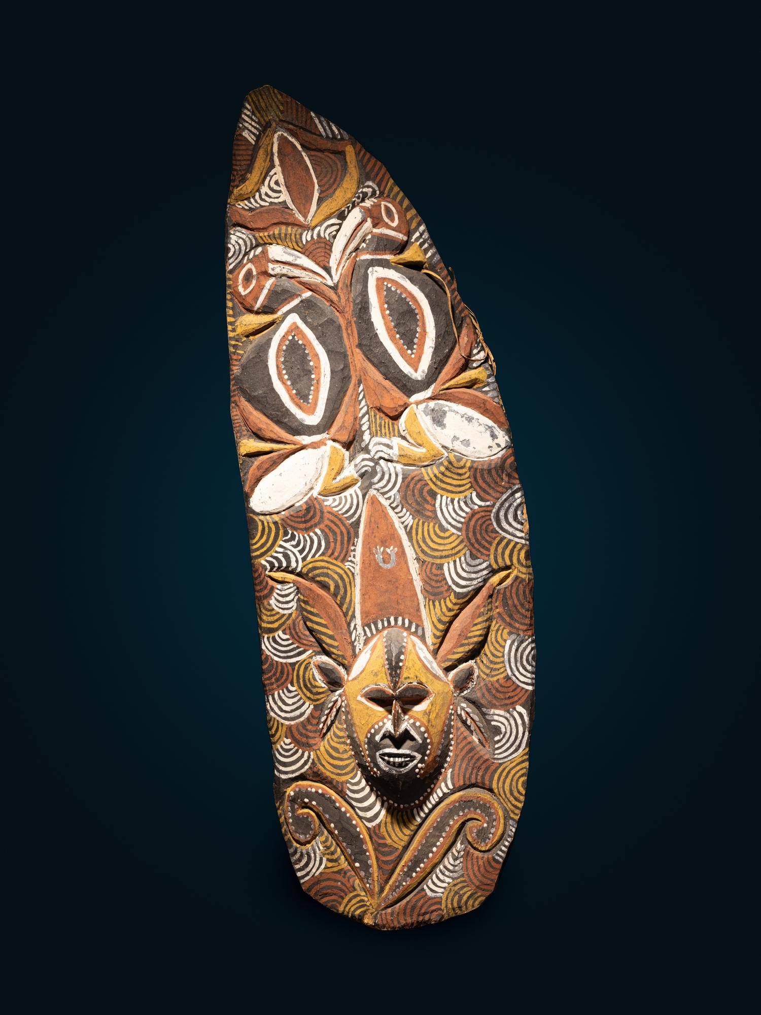 An Abelam Wood Spirit Shield