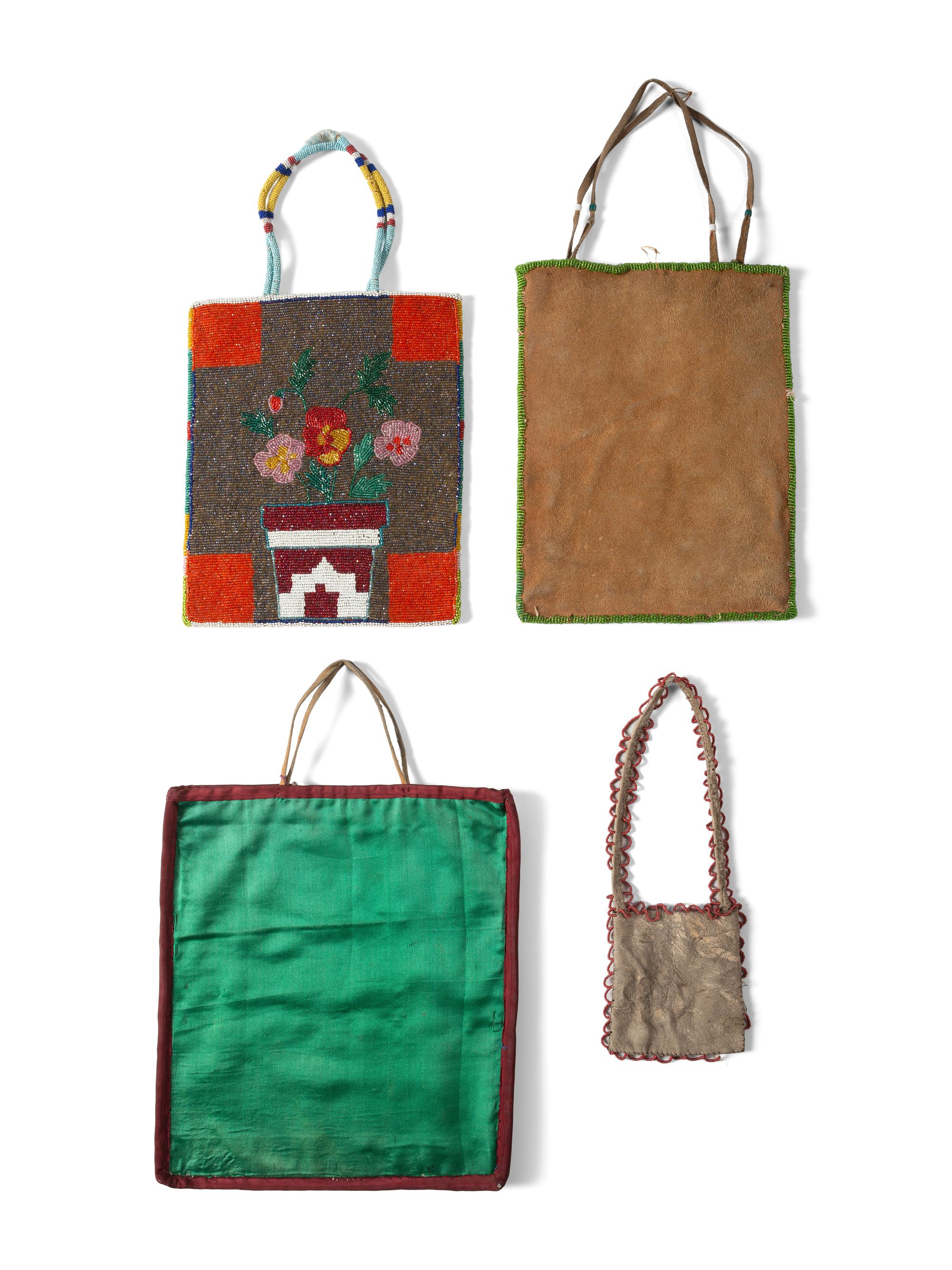 Plateau Beaded Flat Bags and Purses