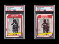 A Group of Two 1980 Topps Star Wars The Empire Strikes Back Boba Fett Rookie Cards (PSA 9 MINT)