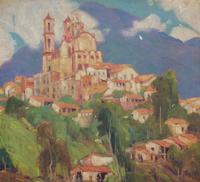Charles Kilgore, (American, 1889-1979), Hillside Village