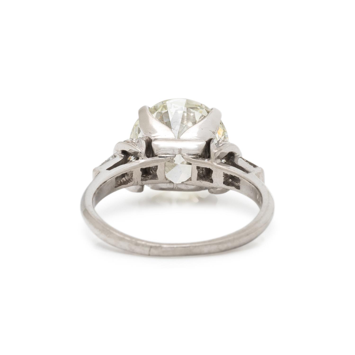PLATINUM AND DIAMOND RING