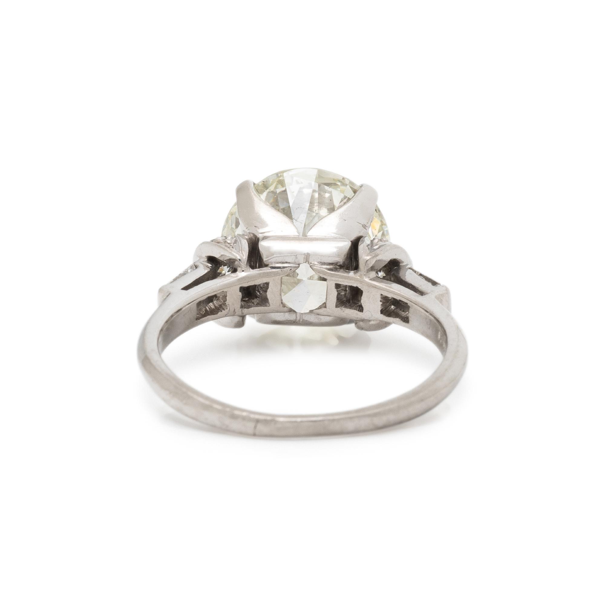PLATINUM AND DIAMOND RING
