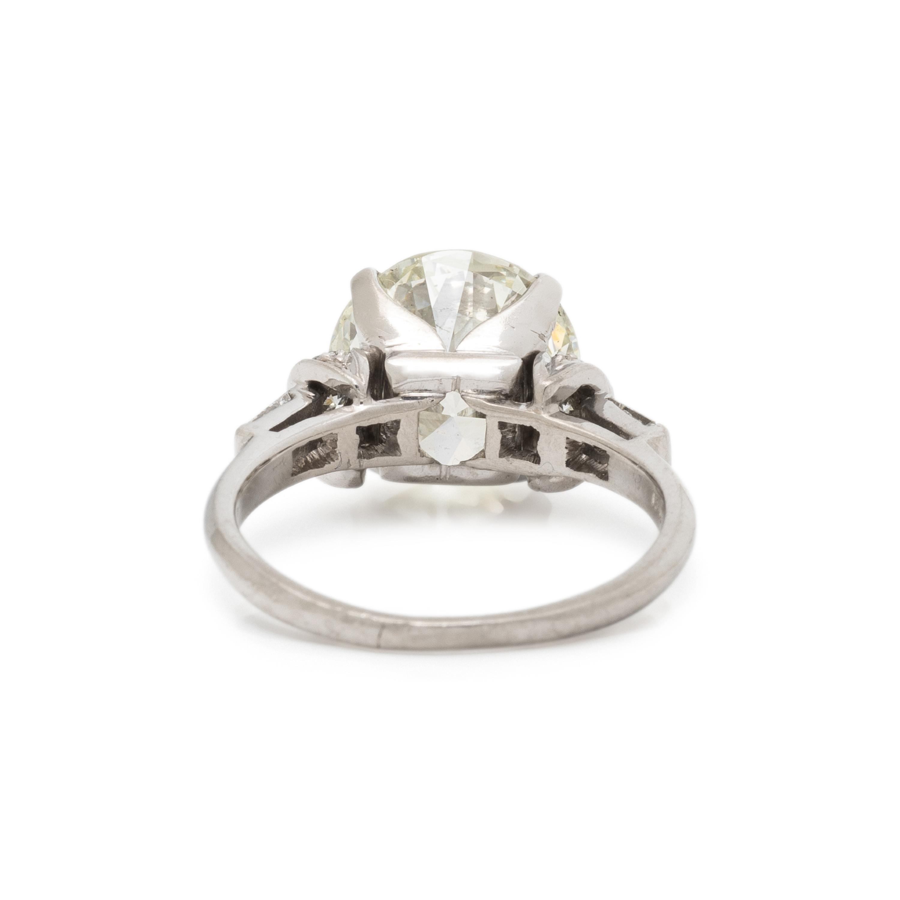 PLATINUM AND DIAMOND RING