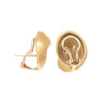 BOREGAARD, YELLOW GOLD EARCLIPS