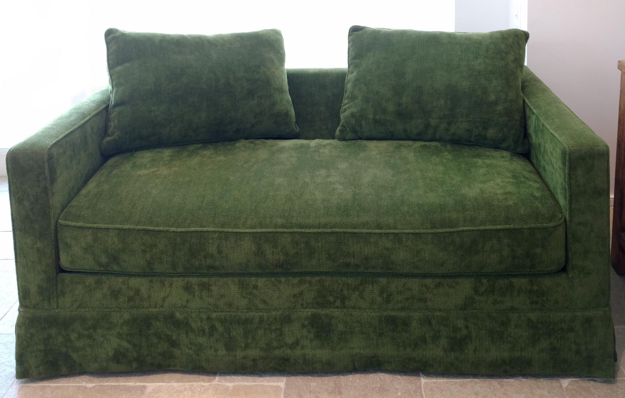 A Green Upholstered Sofa