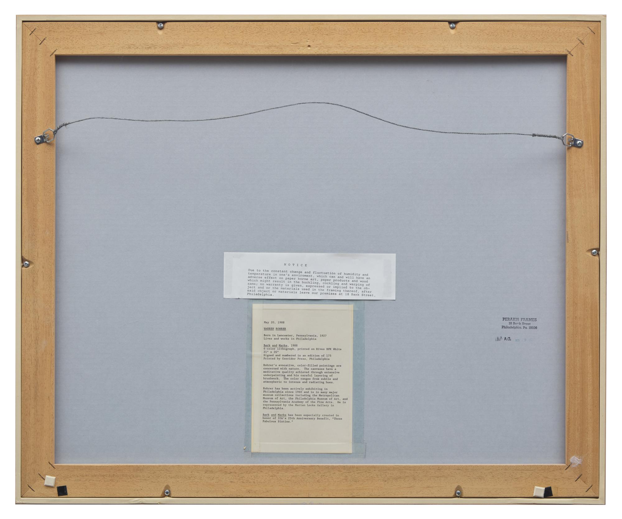 Bark and Marks , 1988