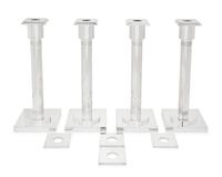A Set of Four Art Deco Style Silver-Plate Candlesticks
