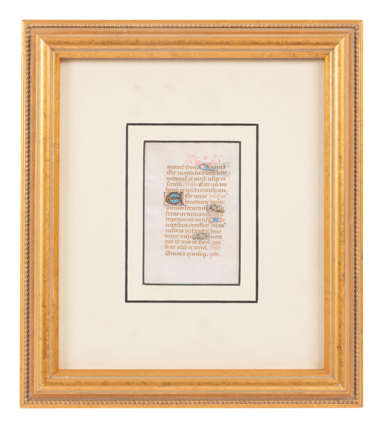 A Group of Six Hand Colored Illuminated Manuscripts