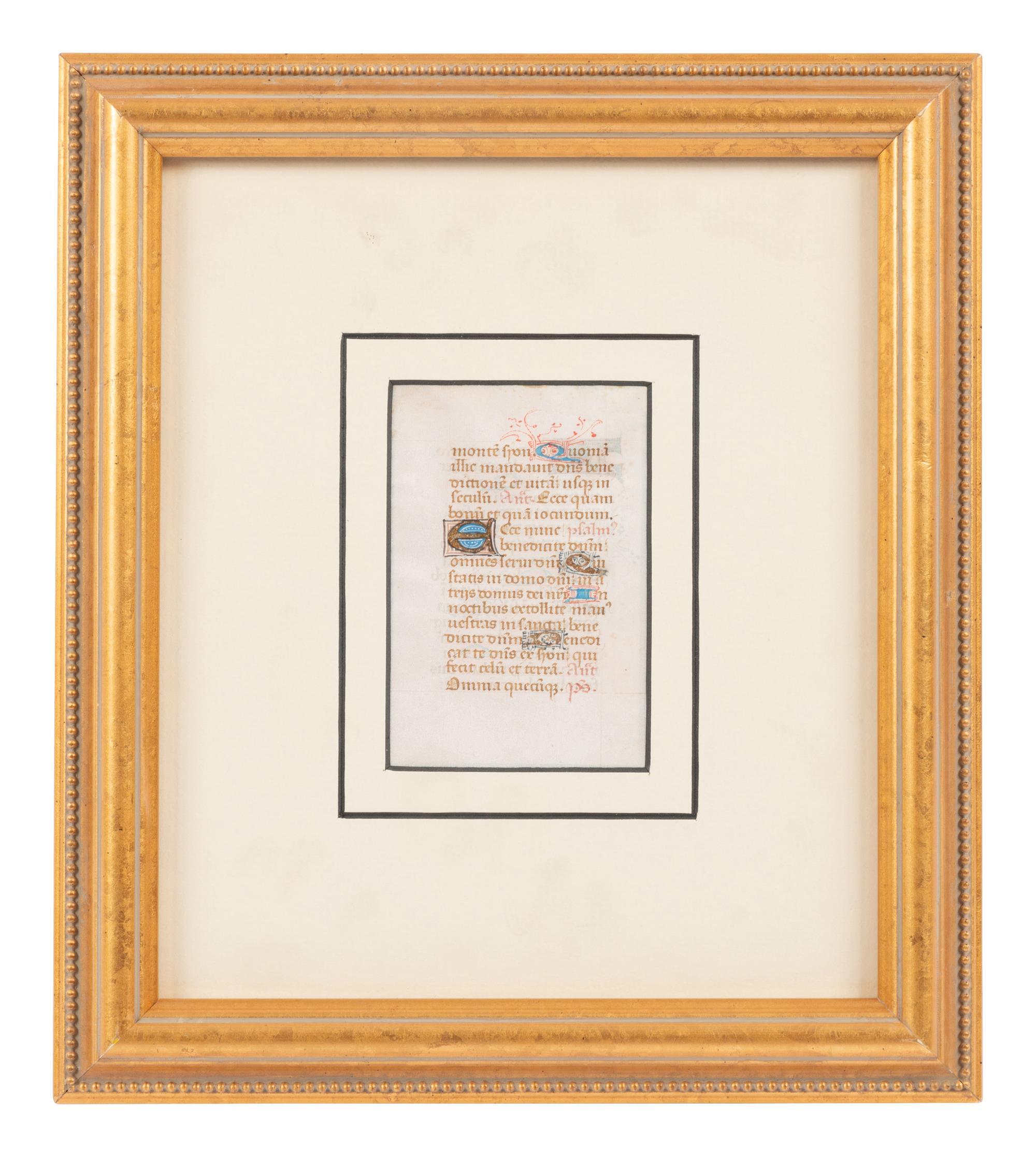 A Group of Six Hand Colored Illuminated Manuscripts