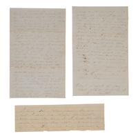 [CIVIL WAR]. A group of 2 soldiers' letters with Vicksburg and Arkansas interest, comprising: