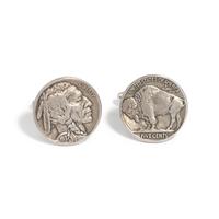 STERLING SILVER BUFFALO NICKEL CUFFLINKS