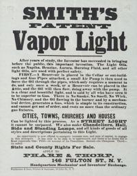 [ADVERTISING]. A group of 3 broadsides promoting appliances, highlighted by the "Improved Empire State Cooking Stove" made by A Buel & Co., 1855.