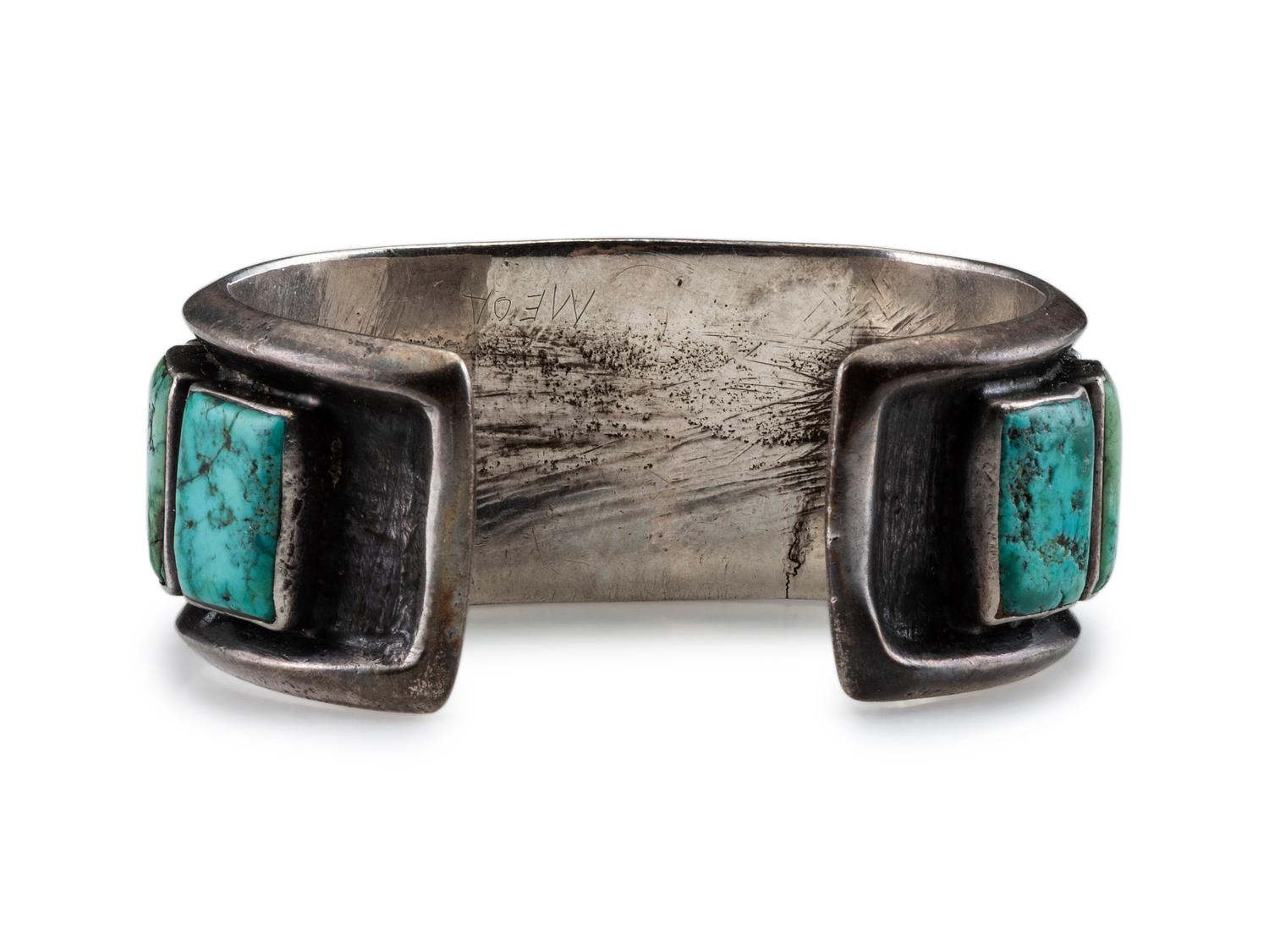 Silver and Turquoise Cuff Bracelet