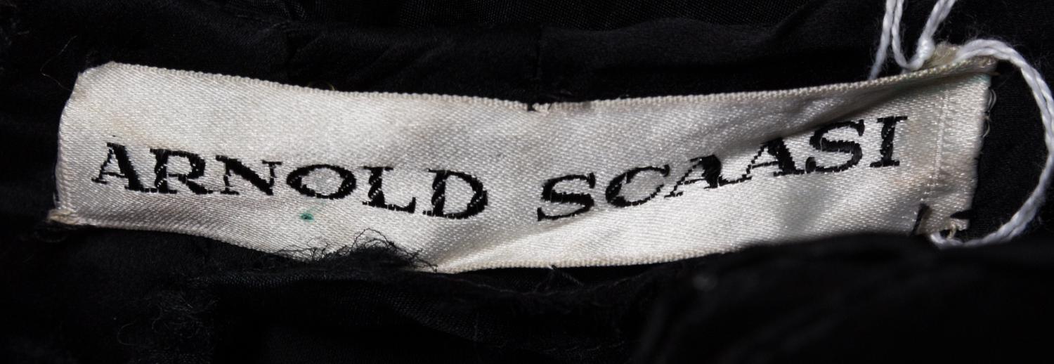 A Scassi Black Silk Gown,