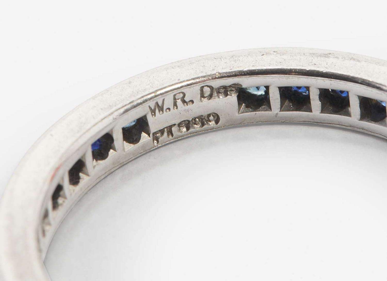A Set of Sapphire and Diamond Eternity Bands