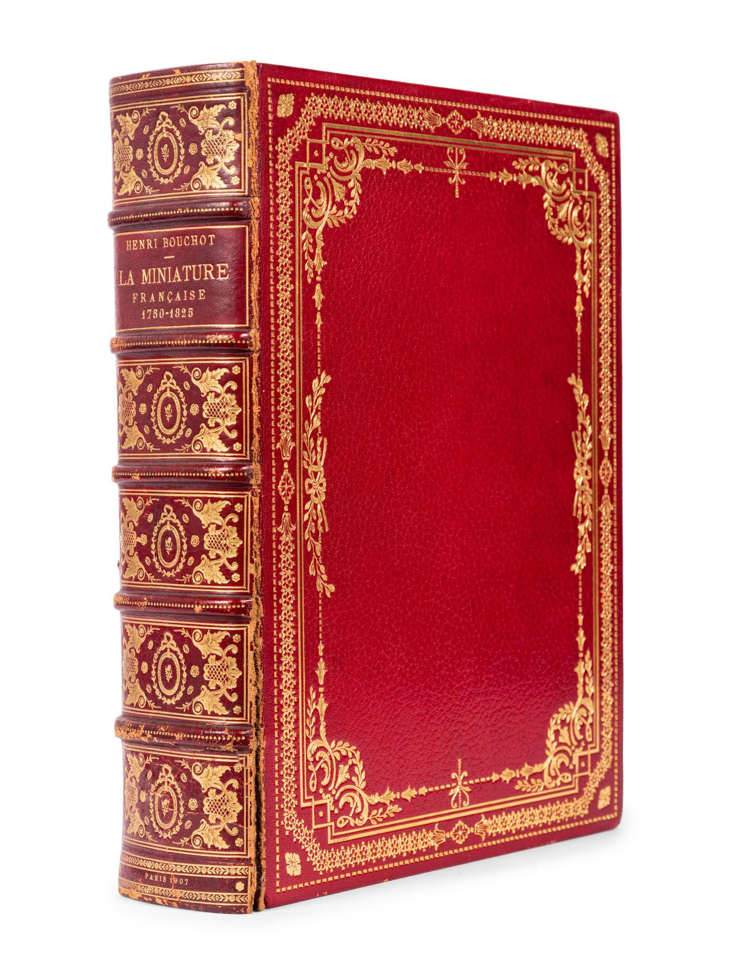 BOUCHOT, Henri (1849-1906). La Miniature Française, 1750-1825 . Paris: Goupil & Cie, 1907.