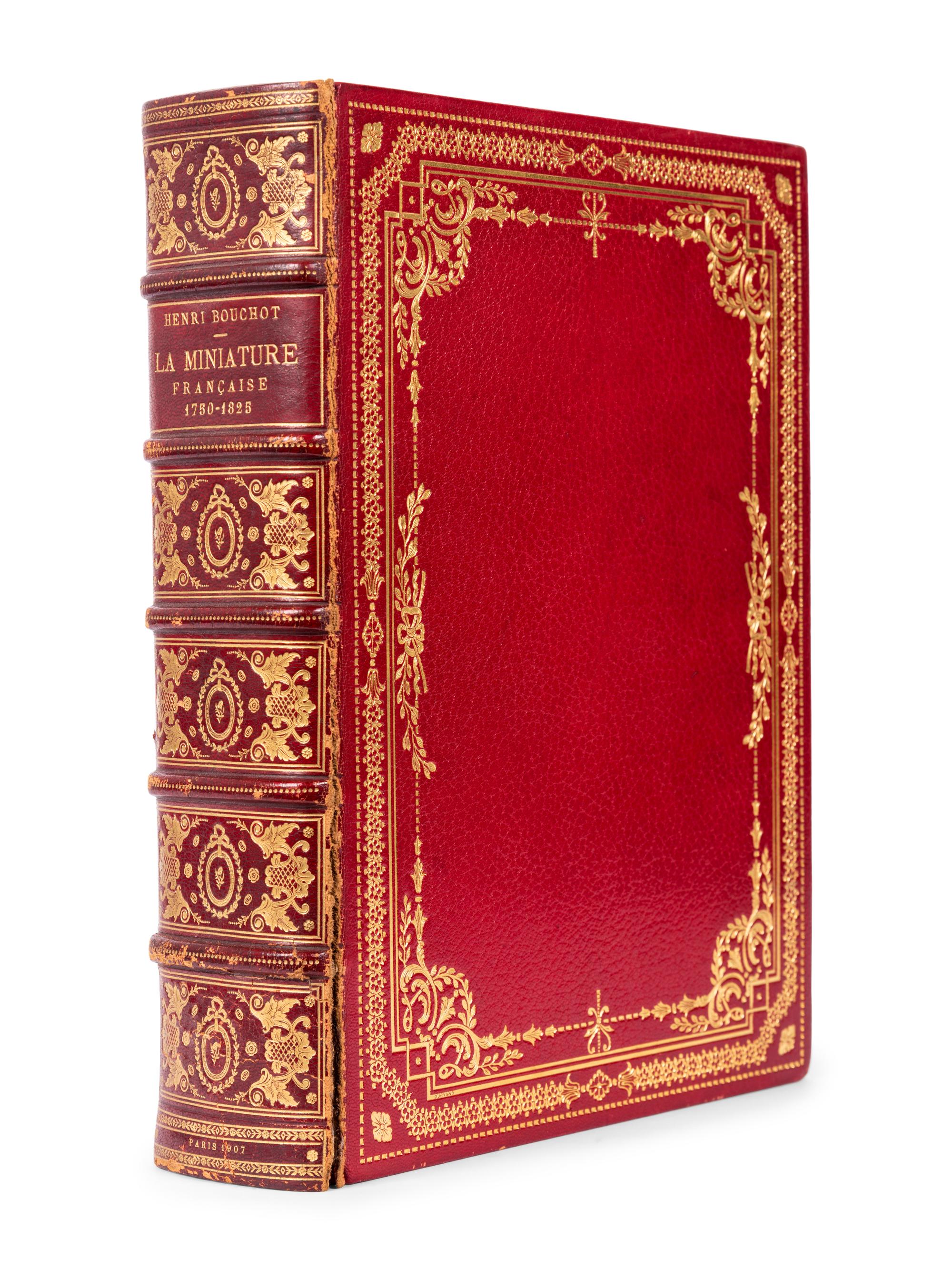 BOUCHOT, Henri (1849-1906). La Miniature Française, 1750-1825 . Paris: Goupil & Cie, 1907.