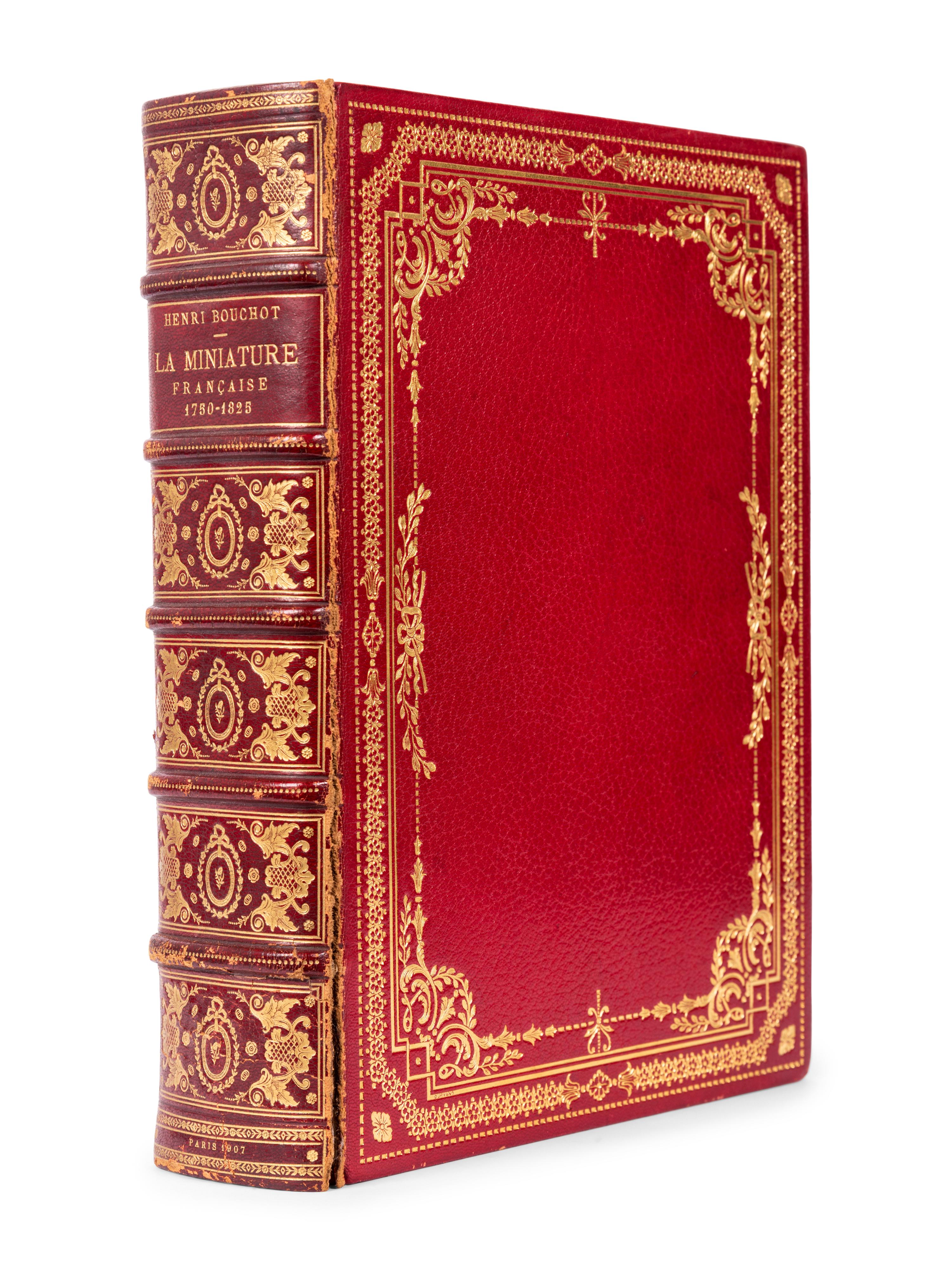 BOUCHOT, Henri (1849-1906). La Miniature Française, 1750-1825 . Paris: Goupil & Cie, 1907.