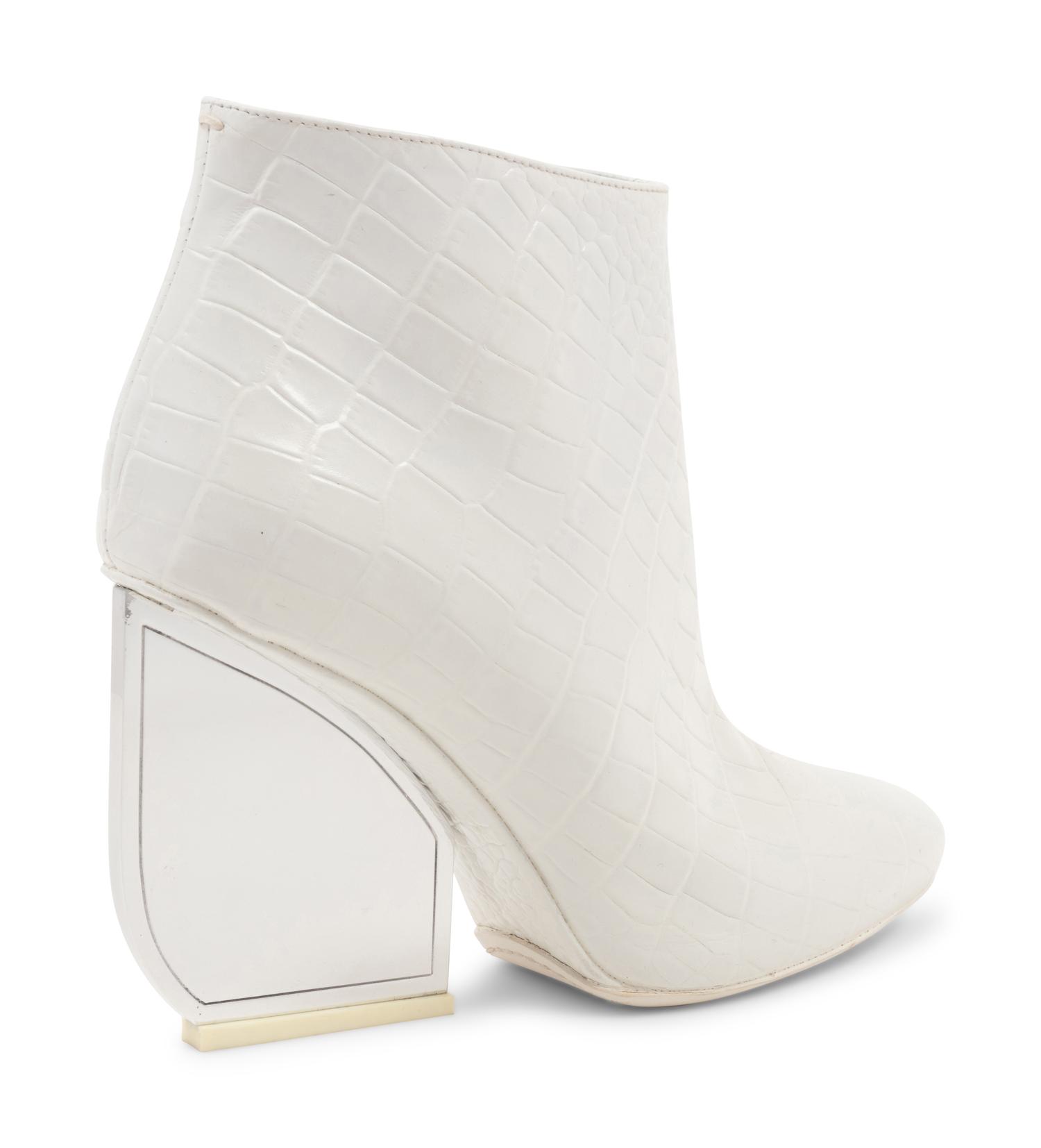 Maison Margiela Alligator Embossed Leather Boots, 2000s