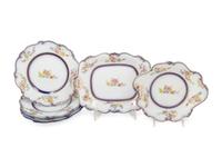 A Continental Ceramic Porcelain Dessert Service