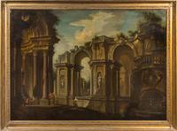 Artist Unknown, (Italian School, 18th/19th Century), Ruins with Figures