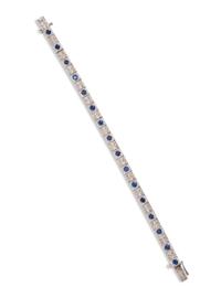 SAPPHIRE AND DIAMOND BRACELET