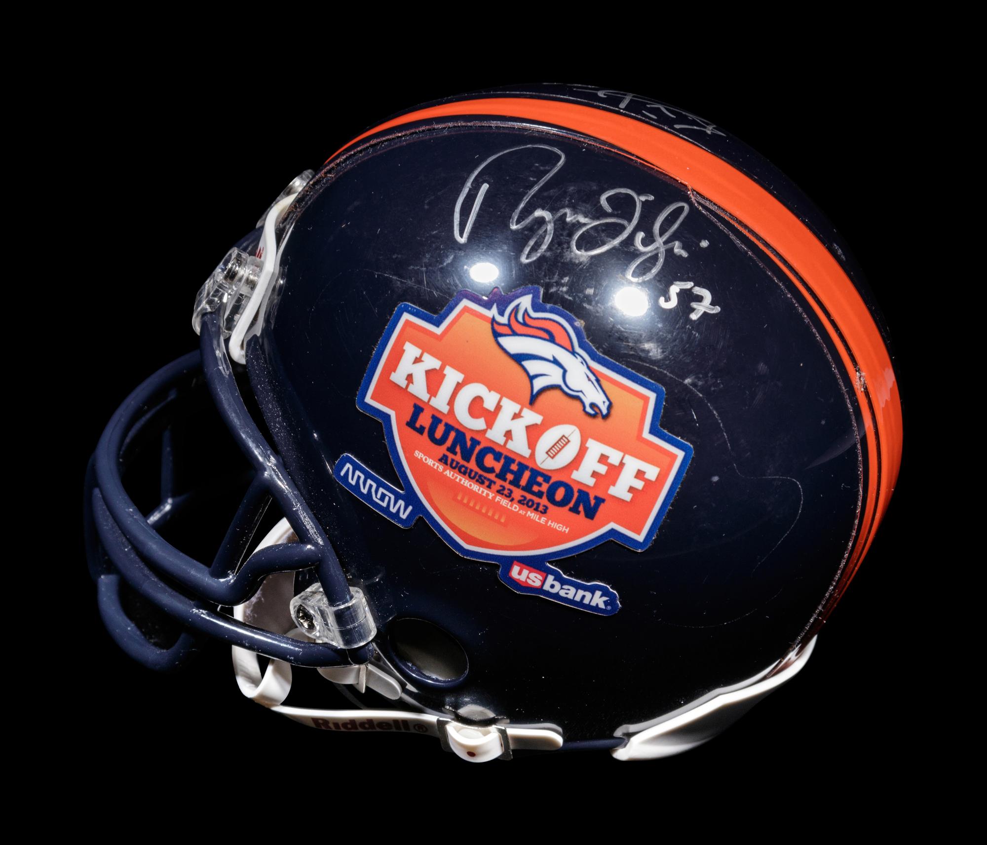 A Group of Denver Broncos Items (Including Tim Tebow),