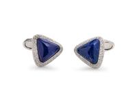 Lapis and Diamond Cufflinks