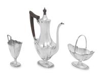 An American Silver Three-Piece Coffee Service