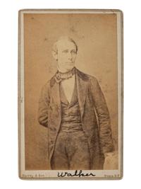 [WALKER, William (1824-1860)]. CDV of American "filibuster" William Walker. New York: Gurney & Son, n.d.