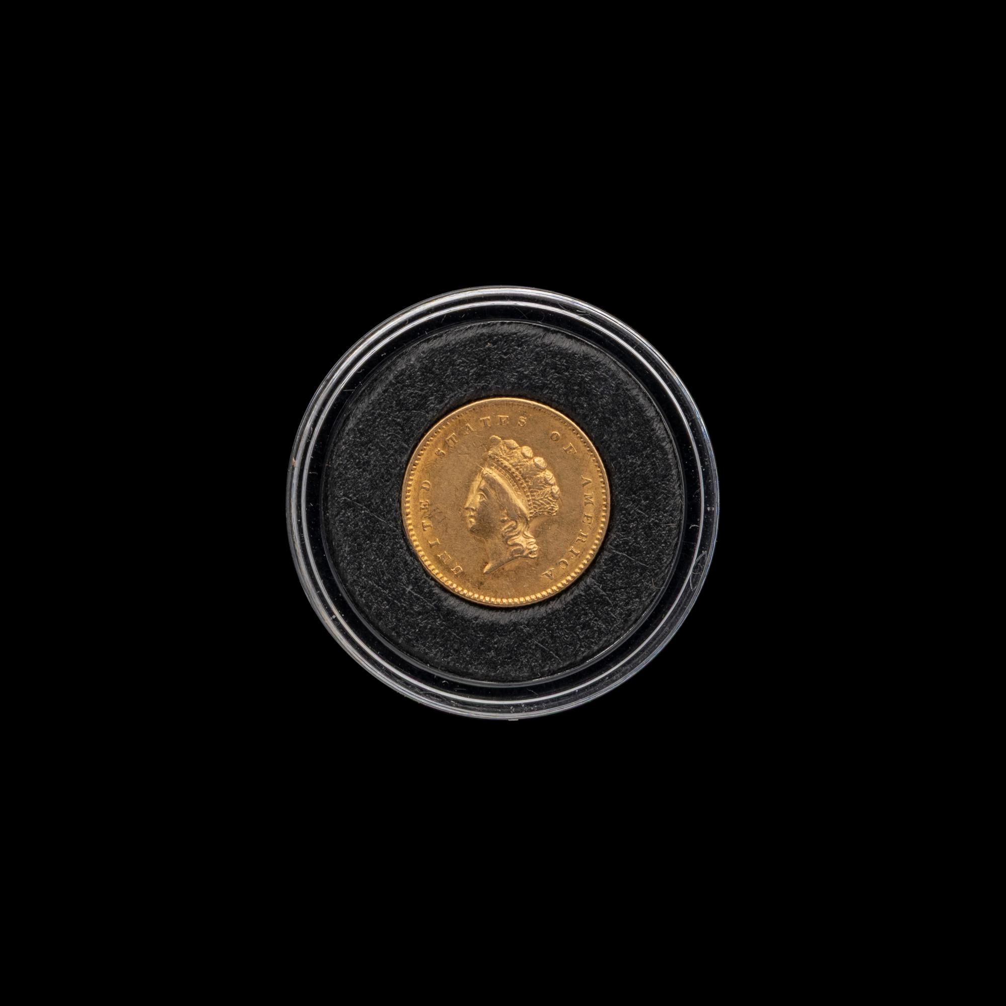 An 1854 Indian Princess $1 Gold Coin