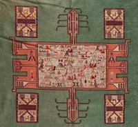A Soumak Silk and Wool Blend Rug