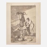 Francisco Goya (Spanish, 1746–1828) Que se la Llevaron (Plate 8 from 'Los Caprichos'); together with 5 other works
