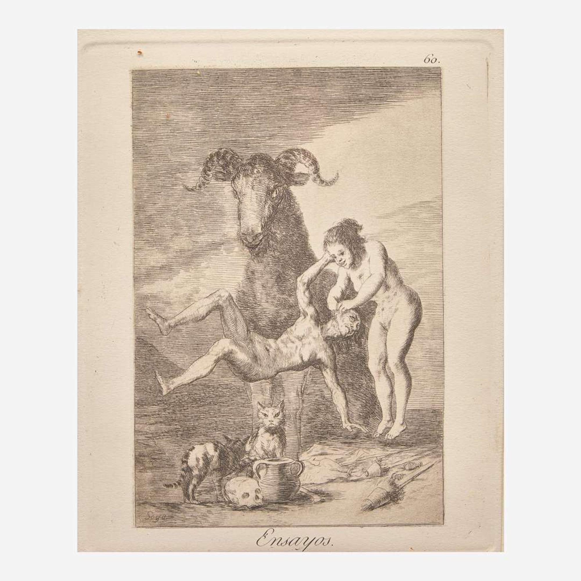 Francisco Goya (Spanish, 1746–1828) Que se la Llevaron (Plate 8 from 'Los Caprichos'); together with 5 other works