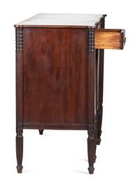 A Late Federal Mahogany Step-Back Sideboard