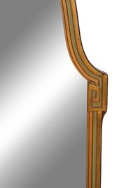 A Continental Gilt and Painted Mirror