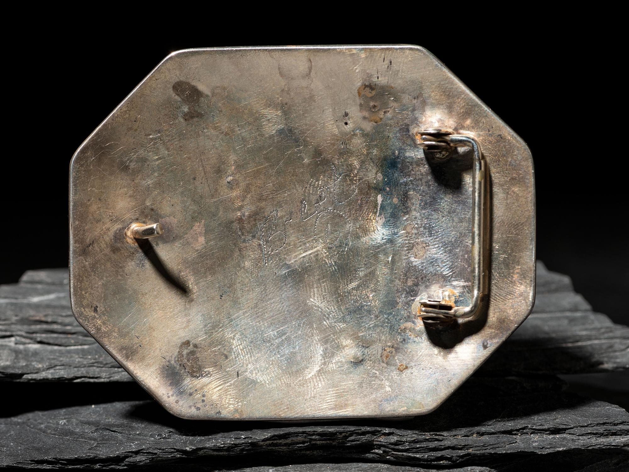 Silver Katsina Belt Buckle, PLUS